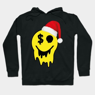 Psychedelic Smile Santa 2023 dollar Hoodie